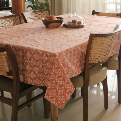 Agra Red Tablecloth