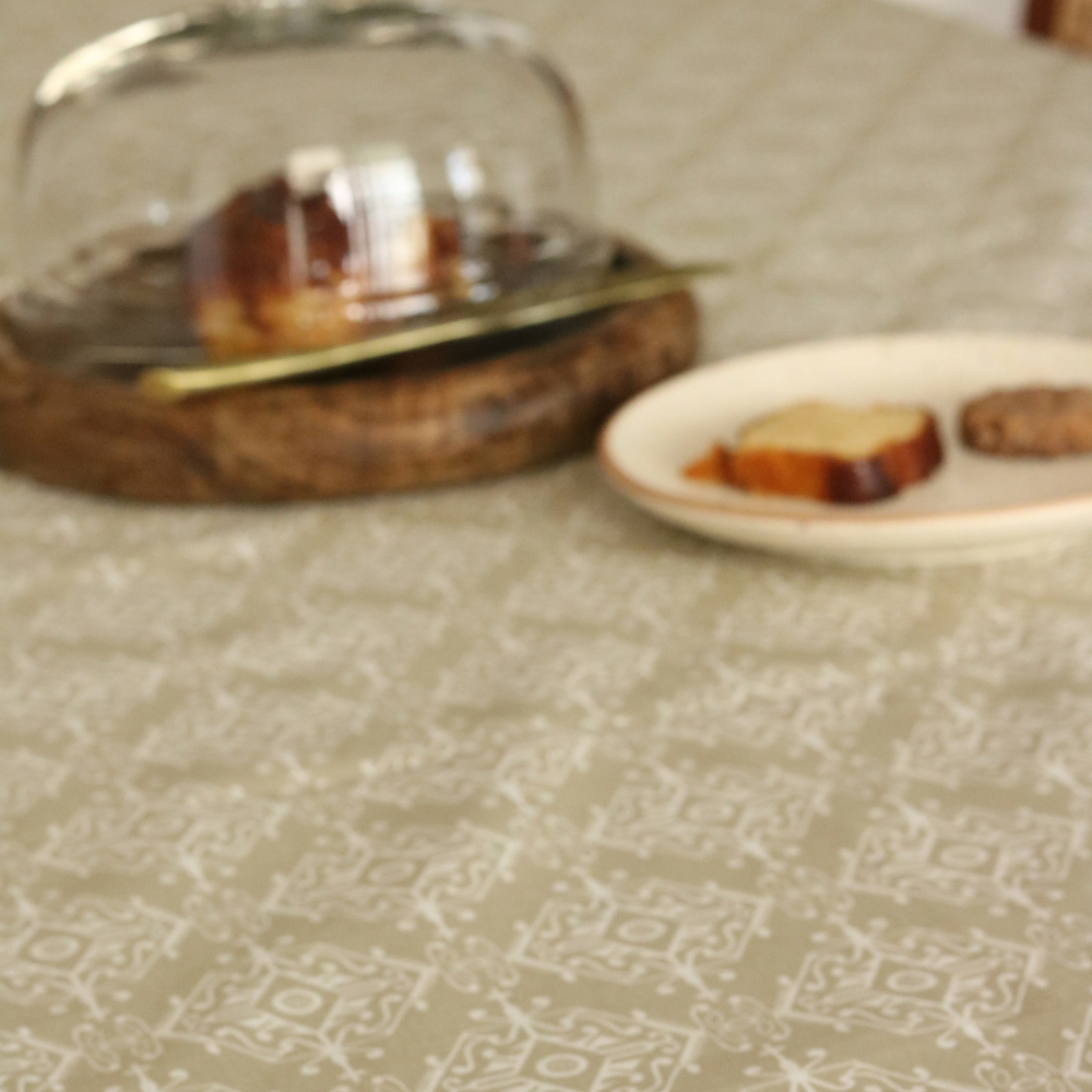 Dholpur Beige Tablecloth