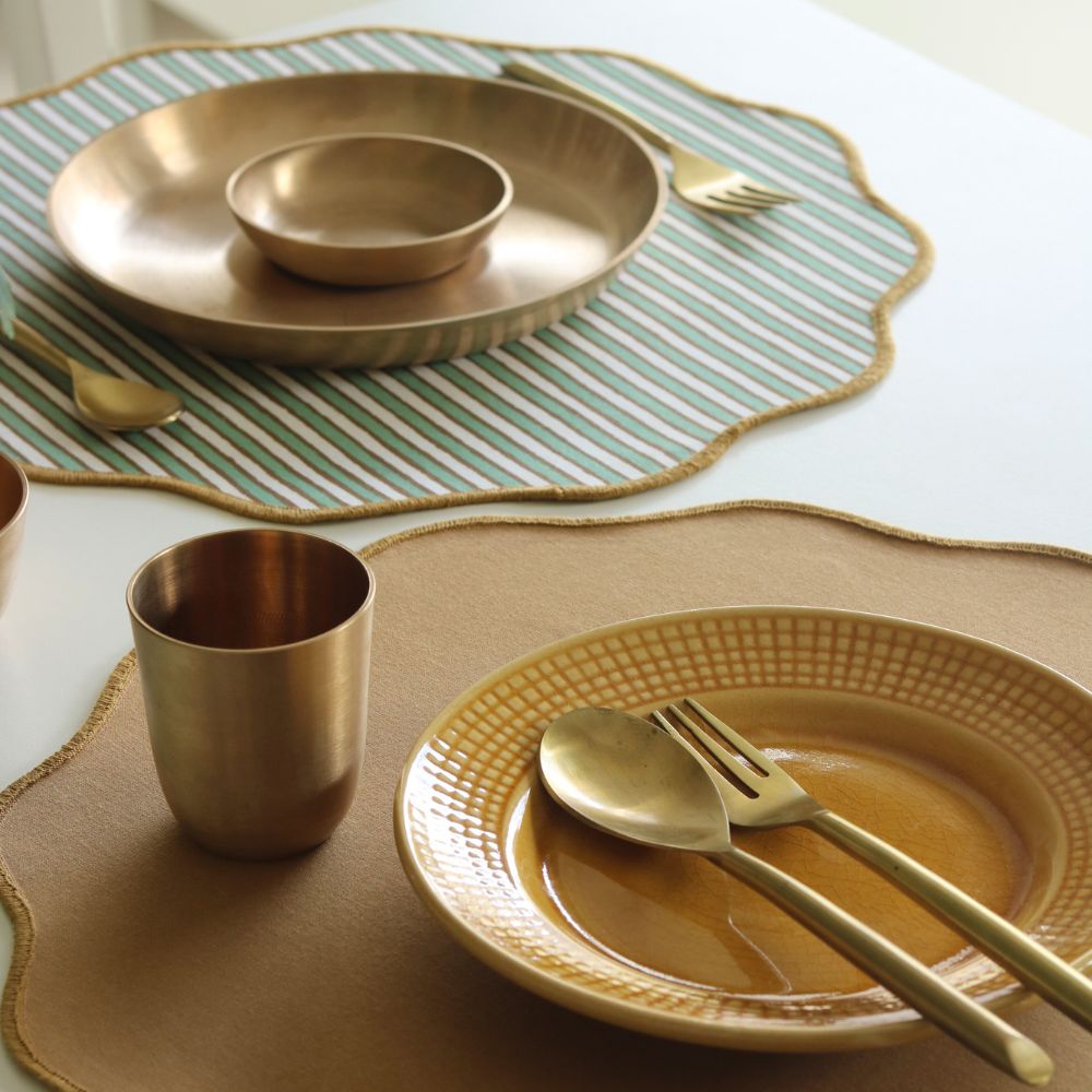 Sage Mirage & Tan Placemats