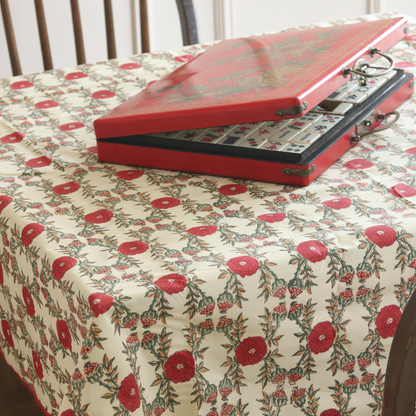 Field of Poppies Mahjong Tablecloth