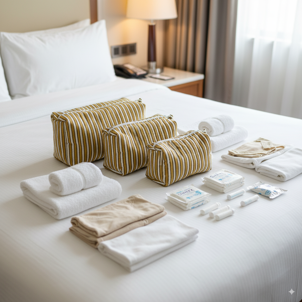 Quilted Pouches - Ochre Mirage