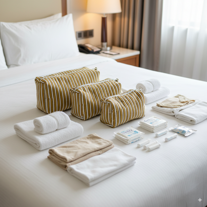 Quilted Pouches - Ochre Mirage