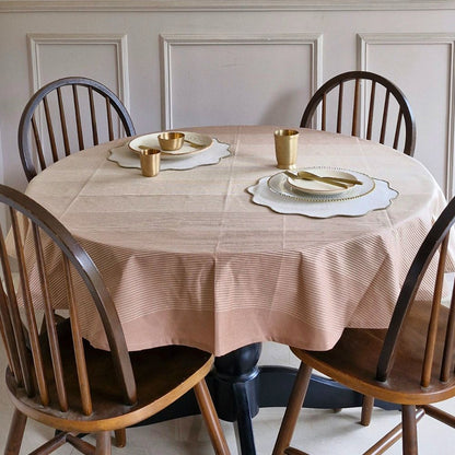 Cinnamon Cream Tablecloth