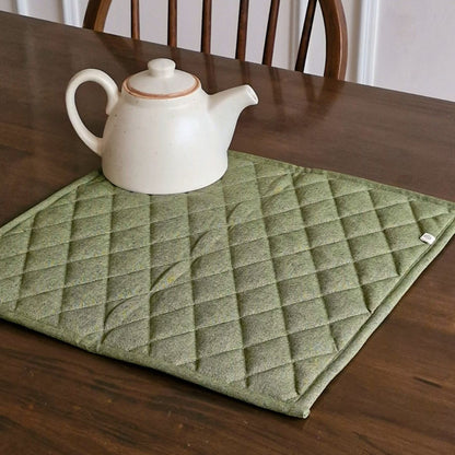 Woven Moss Green Tablepad