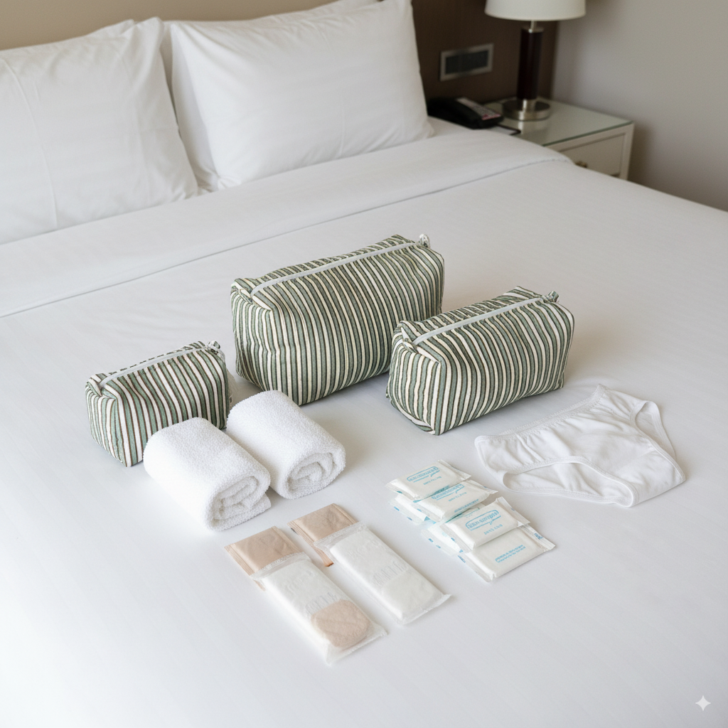 Quilted Pouches - Sage Mirage