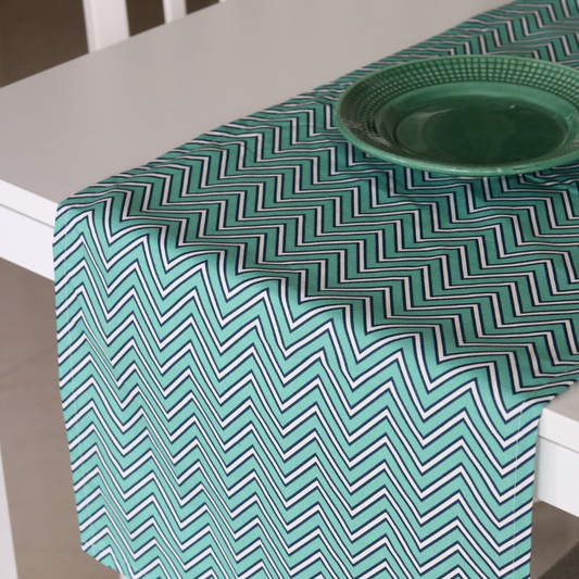 Tranquil Teal (Chevron) - Runner