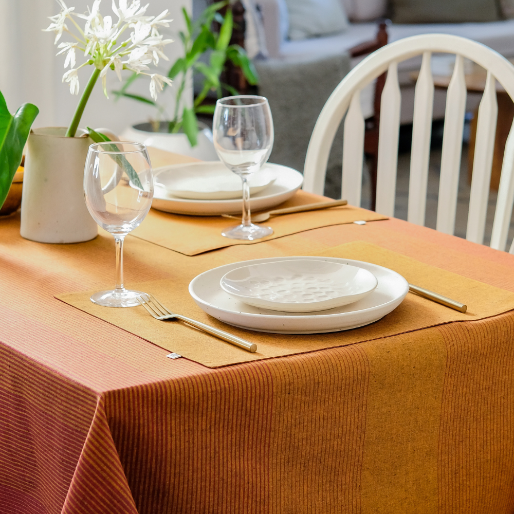 Serene Sunset Tablecloth Red