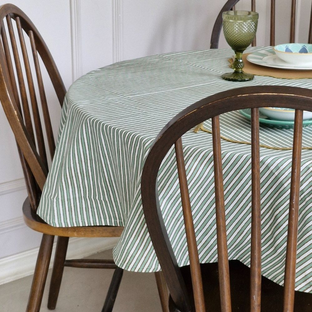 Sage Mirage Tablecloth Sage Green