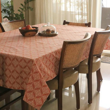 Agra Red Tablecloth