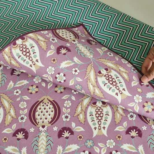 Rosewater & Teal Chevron Mahjong Mat