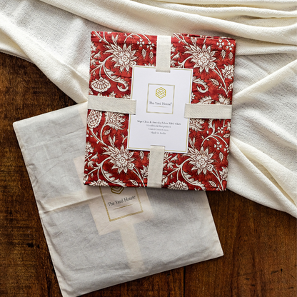 All Over Red Tablecloth