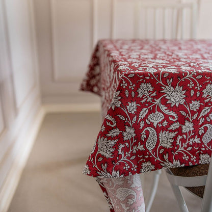 All Over Red Tablecloth