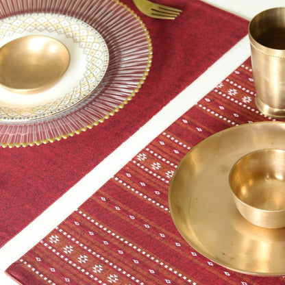 Woven Ruby Red Placemats
