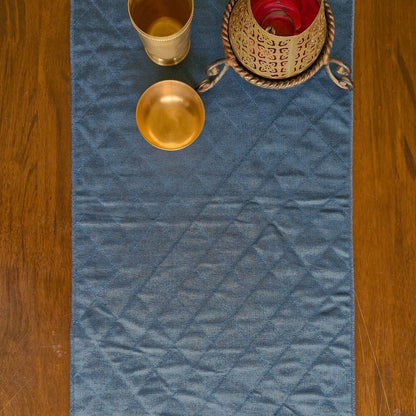 Woven Aegean Blue Reversible Runner