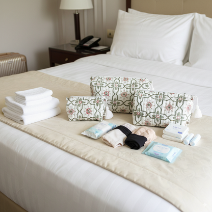 Quilted Pouches - Persian Garden