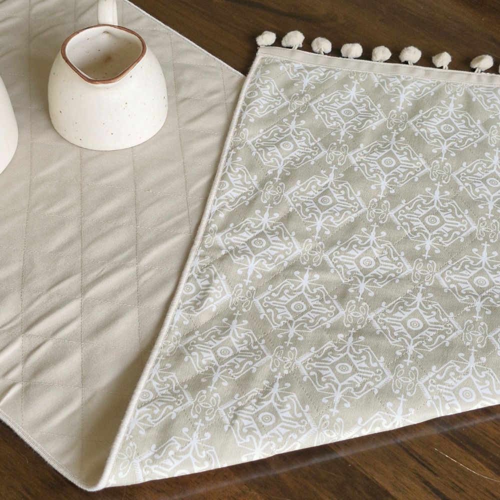 Dholpur Beige Reversible Runner