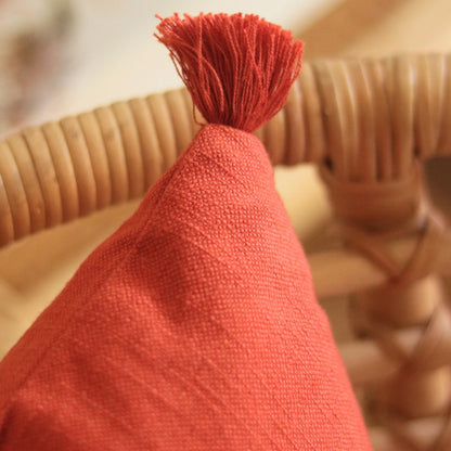 Rust Orange Cotton Cushion
