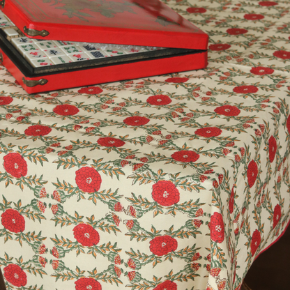 Field of Poppies Mahjong Tablecloth