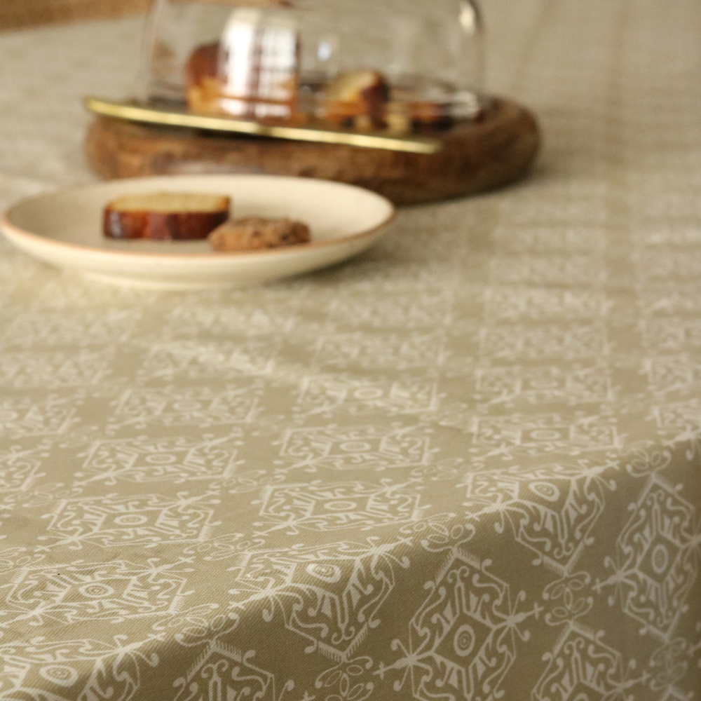 Dholpur Beige Tablecloth