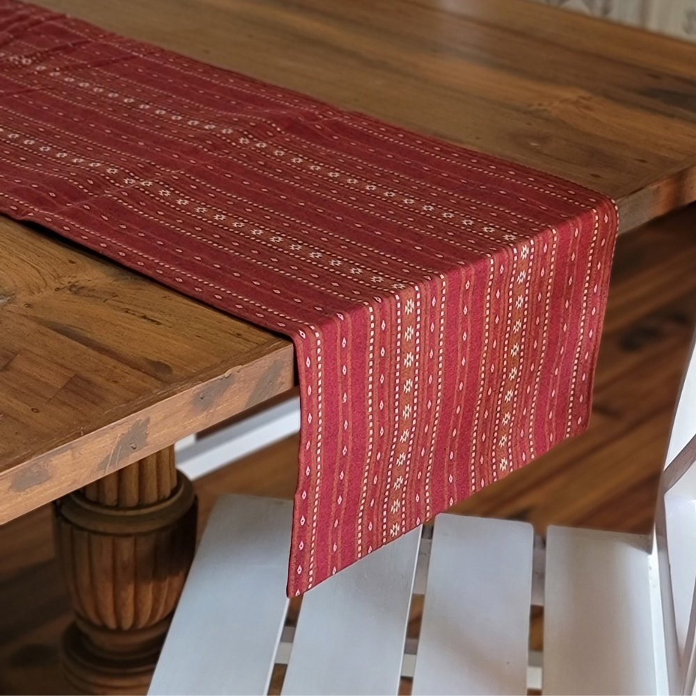 Woven Ruby Red Runner