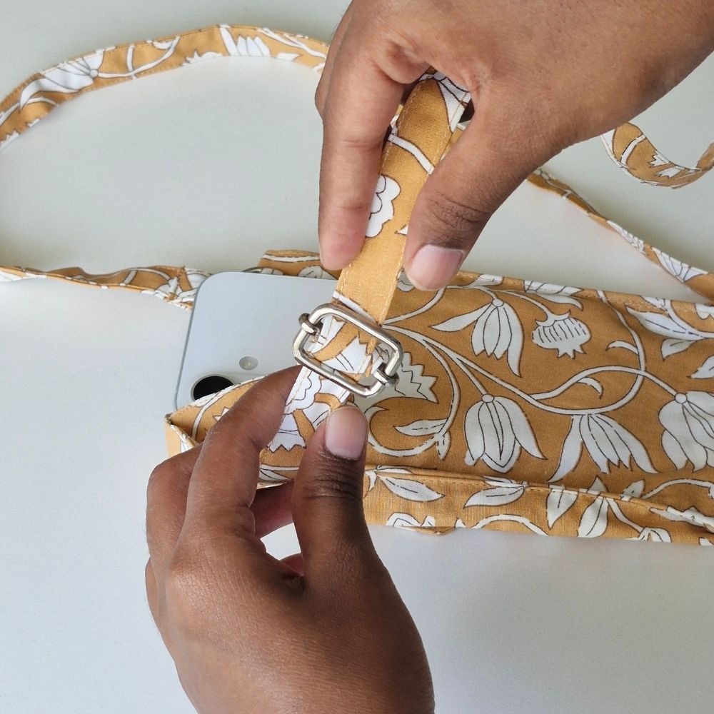 Mustard Fields Mobile Pouch
