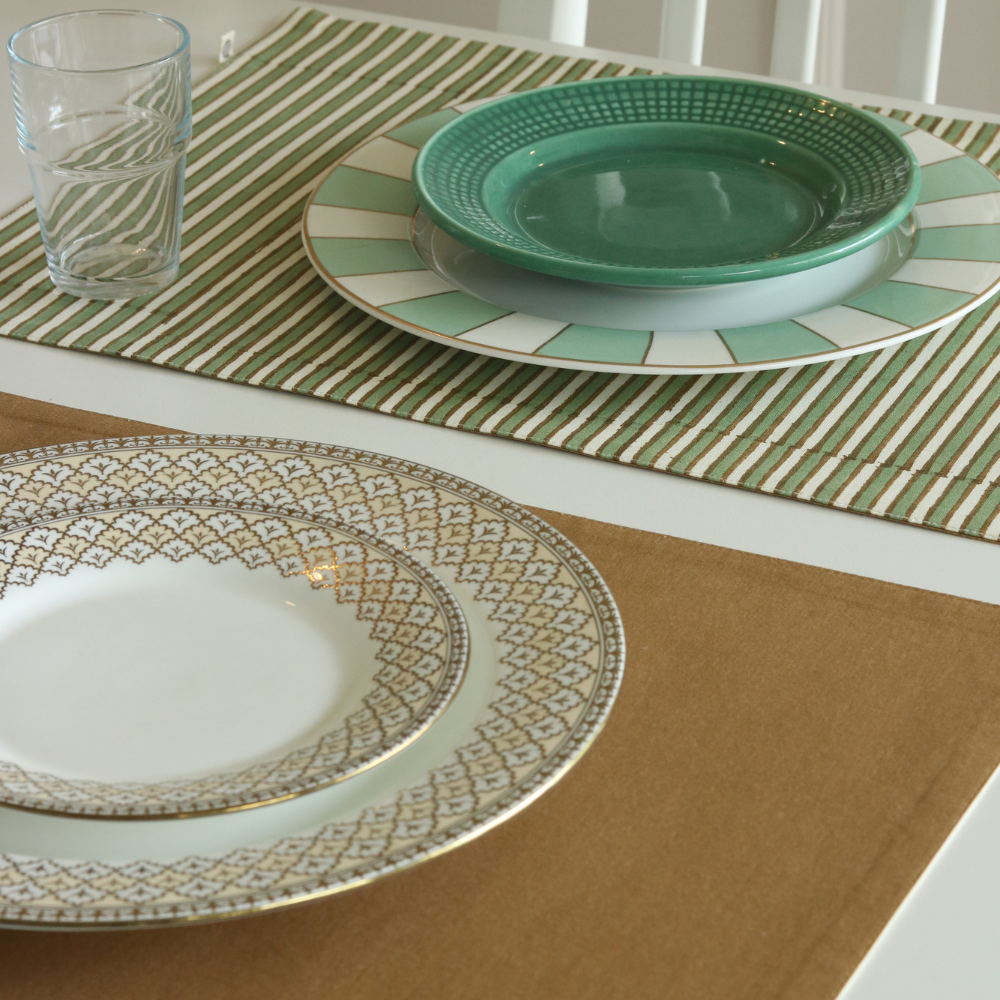 Sage Mirage & Tan Placemats