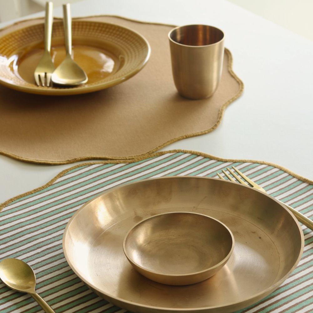 Sage Mirage & Tan Placemats