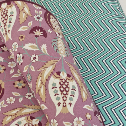 Rosewater & Teal Chevron Mahjong Mat