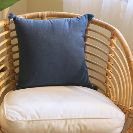 Deep Blue Cotton Cushion