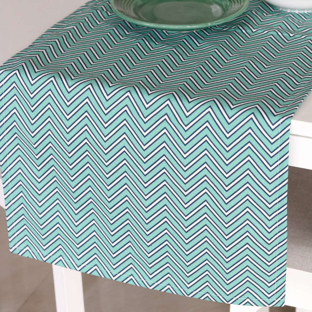 Tranquil Teal (Chevron) - Runner