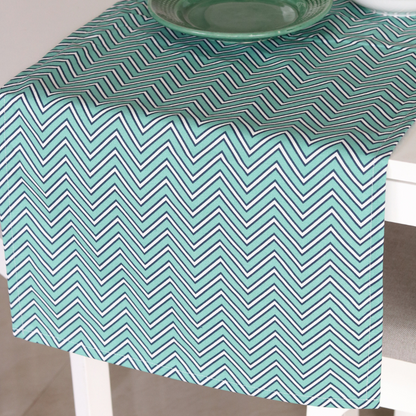 Tranquil Teal (Chevron) - Runner