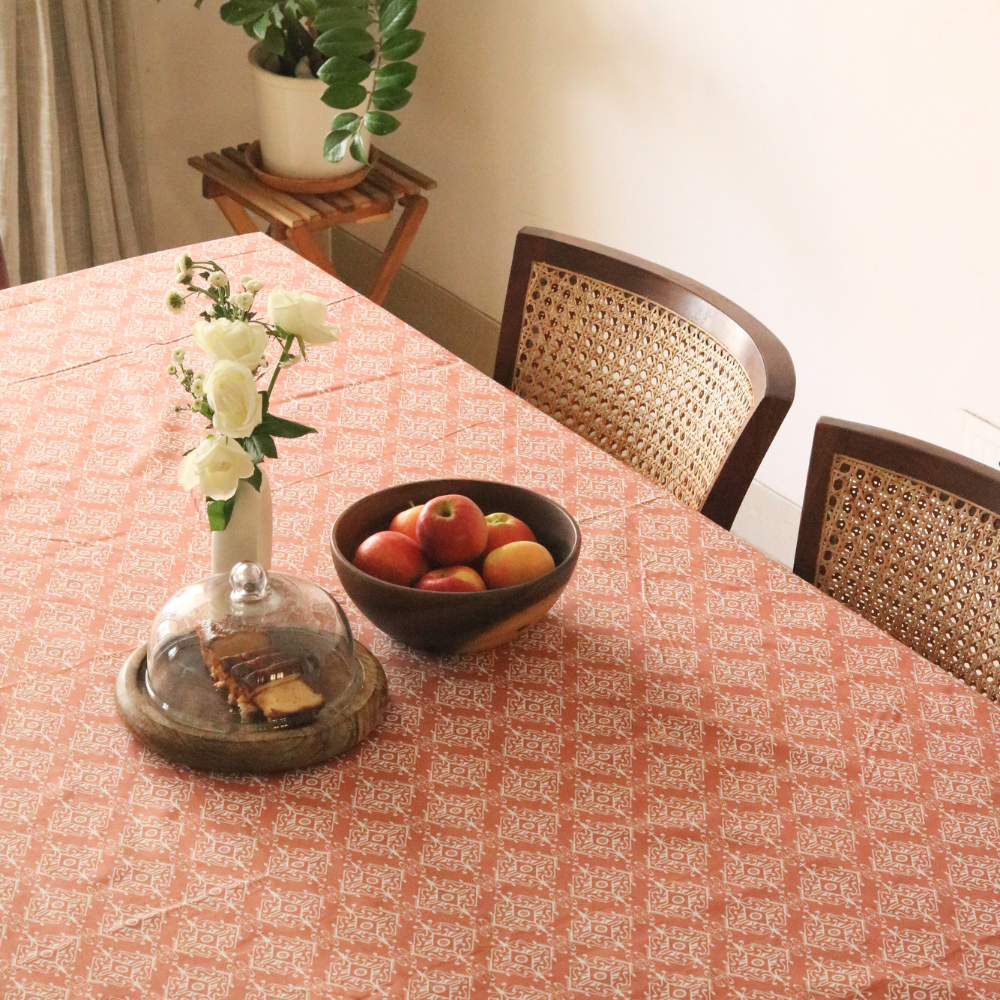 Agra Red Tablecloth