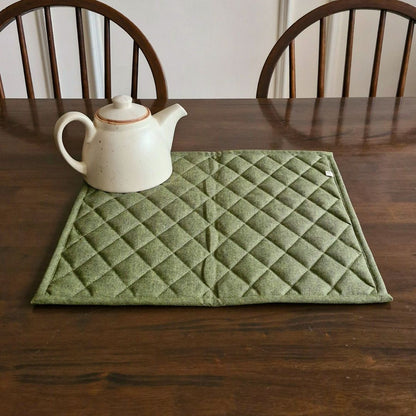 Woven Moss Green Tablepad