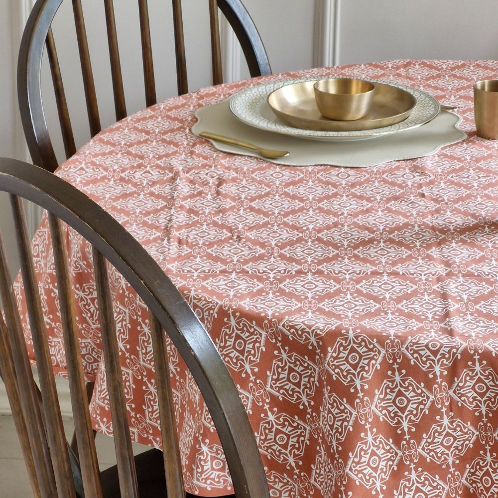 Agra Red Tablecloth