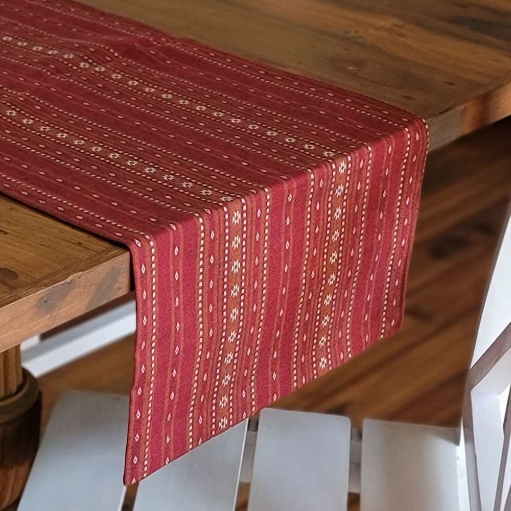 Woven Ruby Red Runner