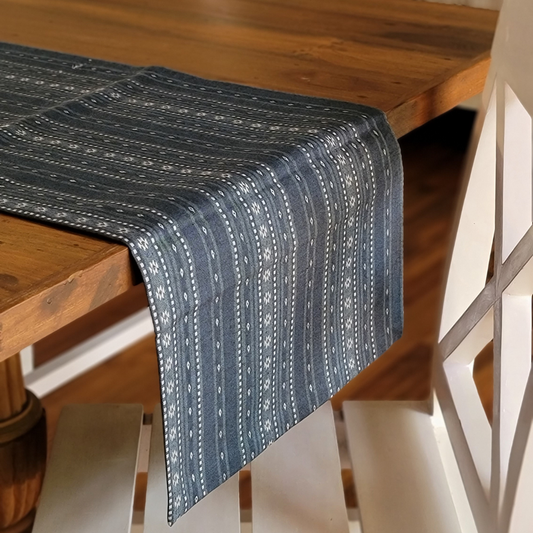 Woven Aegean Blue Runner Aegean Blue