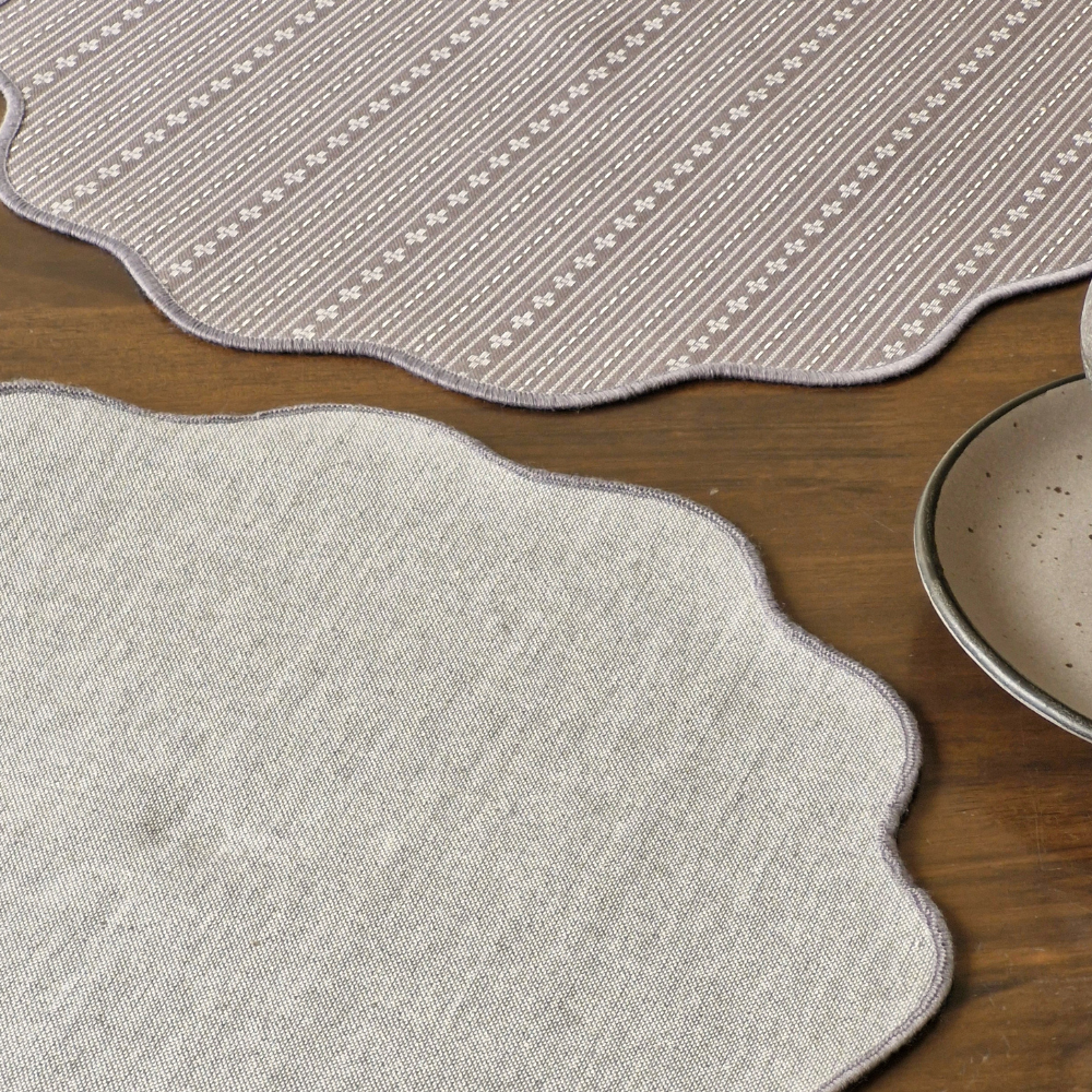 Woven Winter Grey Placemats
