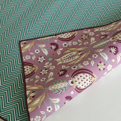 Rosewater & Teal Chevron Mahjong Mat