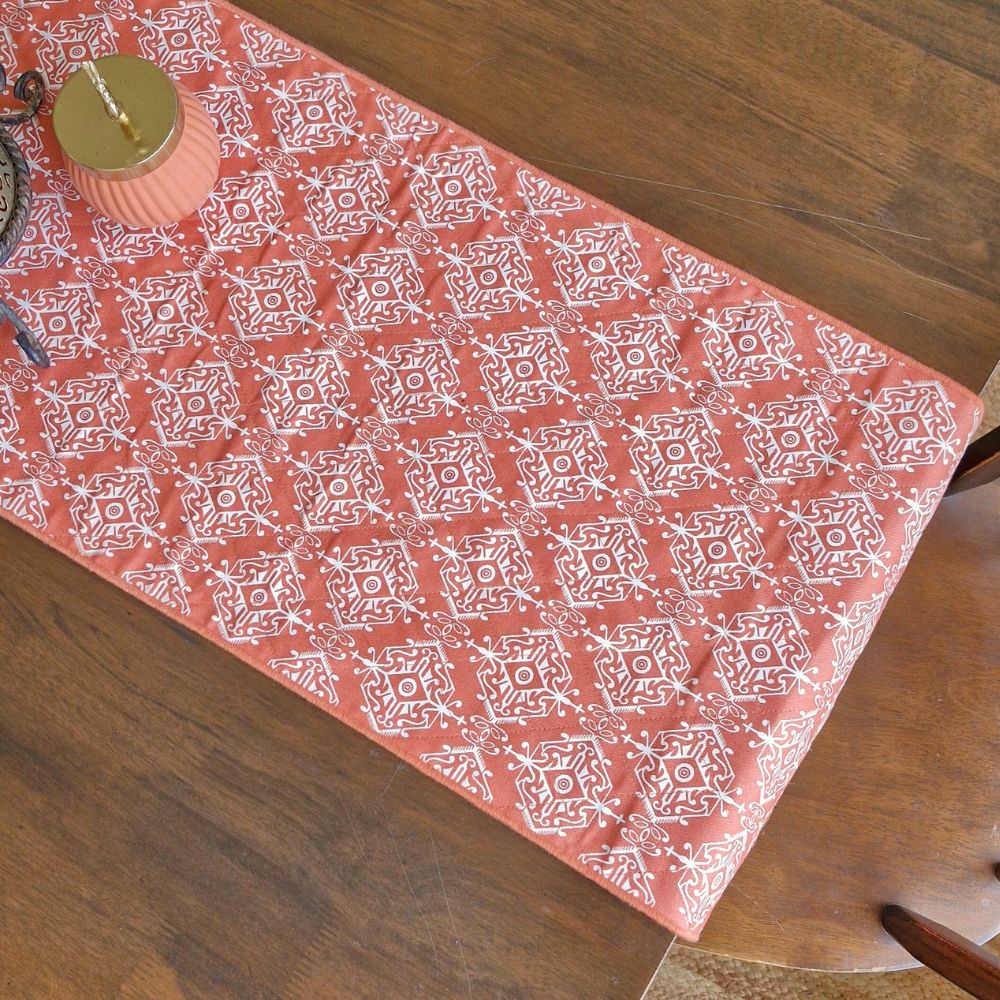Agra Red Reversible Runner