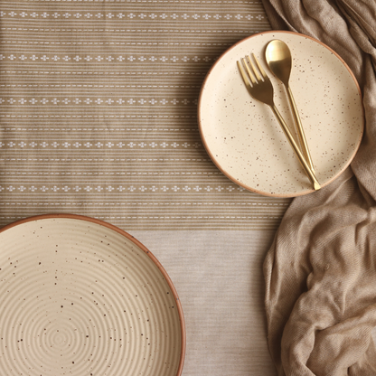 Woven Desert Sand Tablecloth