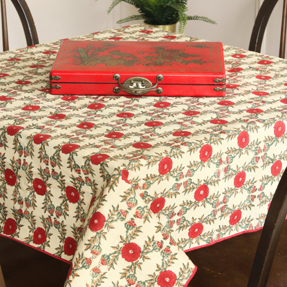 Field of Poppies Mahjong Tablecloth