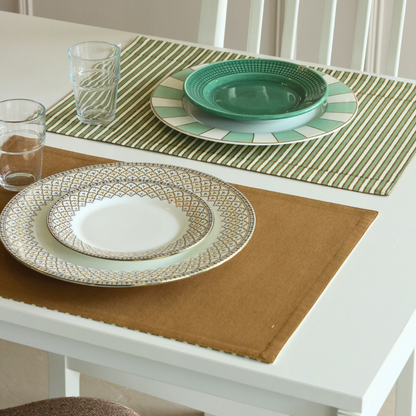 Sage Mirage & Tan Placemats