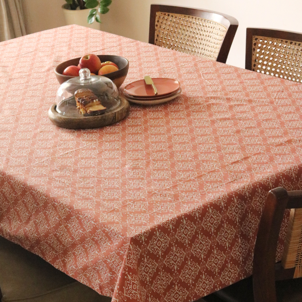 Agra Red Tablecloth