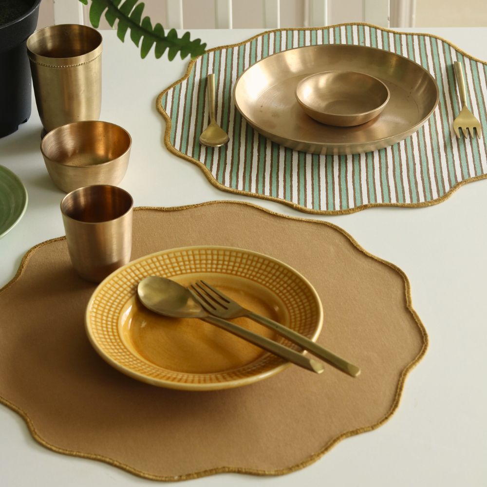 Sage Mirage & Tan Placemats