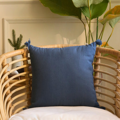 Deep Blue Cotton Cushion