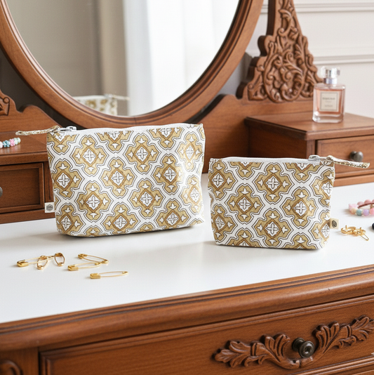 Handy Zip Pouches - Chai & Toast