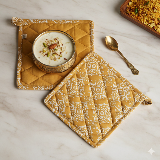Wipeable & Reversible Pot Holder - Jaisalmer