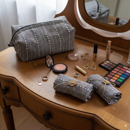 Tuck & Go Pouch - Woven Winter Grey