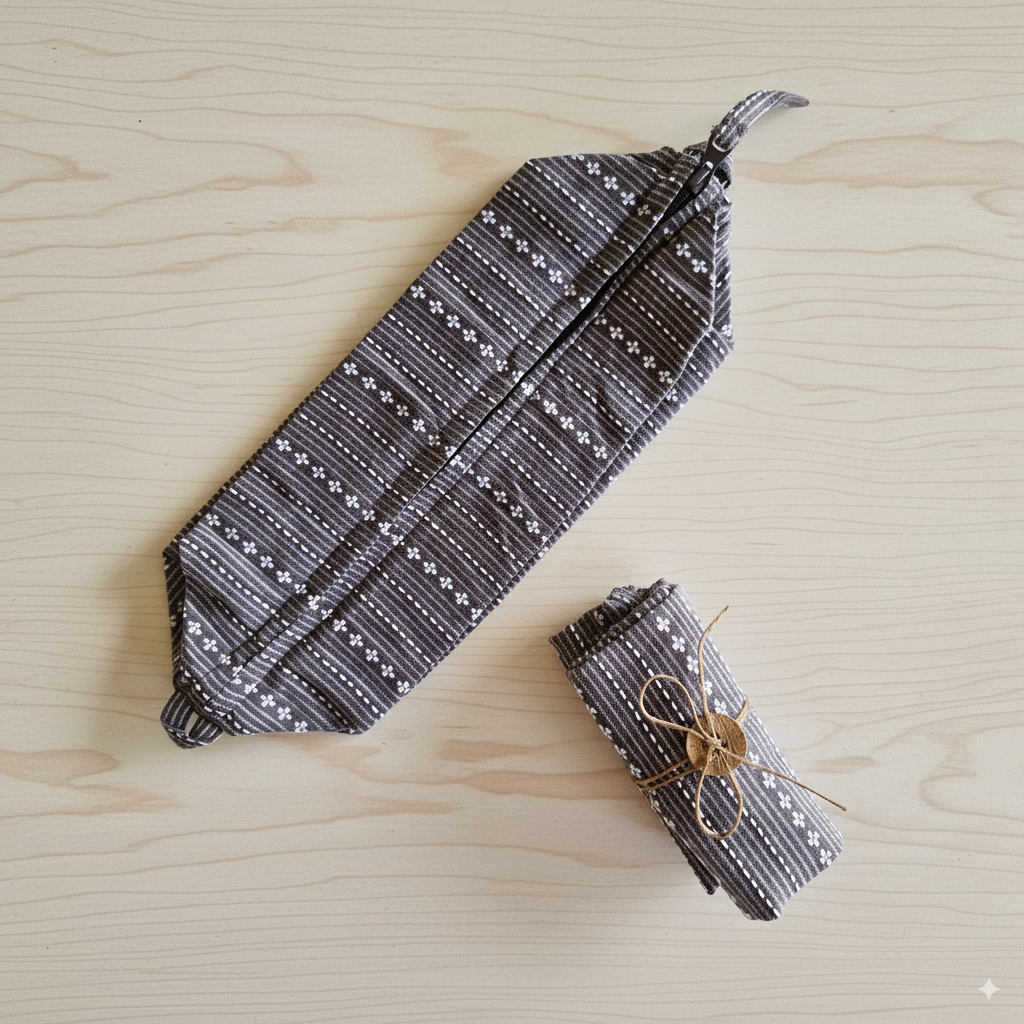 Tuck & Go Pouch - Woven Winter Grey