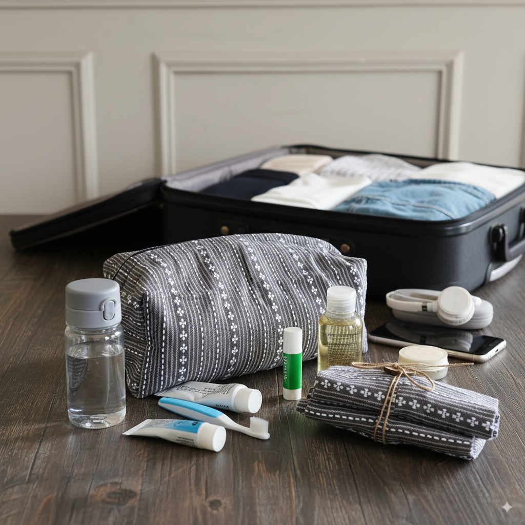 Tuck & Go Pouch - Woven Winter Grey